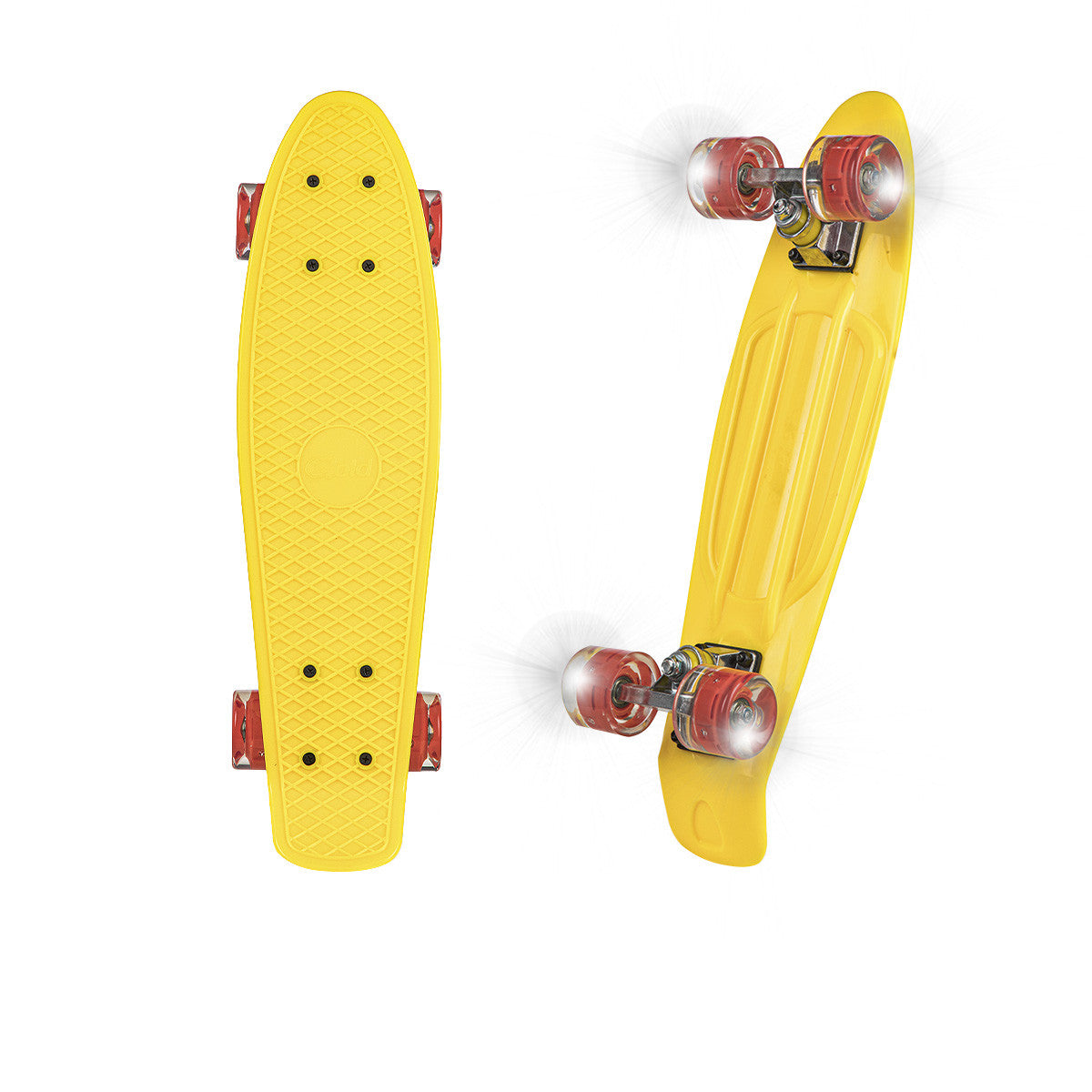 Mini Longboard Pleno LED Amarillo