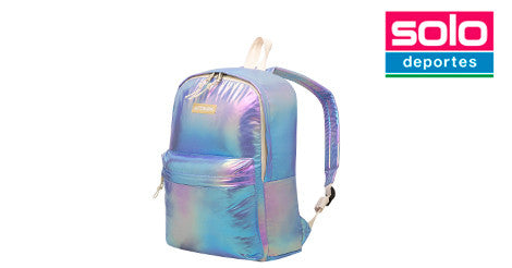 Mochila Atomik Zippy Niño Niña Tornasolado