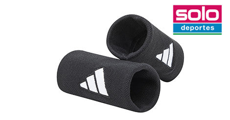 Muñequeras De Tenis Adidas Ancha Negra