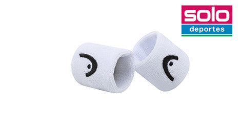 Muñequeras De Tenis Head Corta Blanca