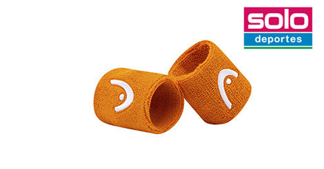 Muñequeras De Tenis Head Corta Naranja