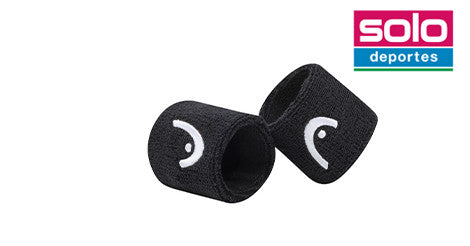 Muñequeras De Tenis Head Corta Negra
