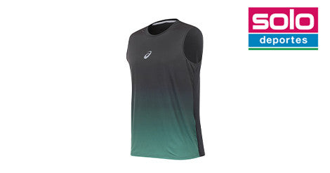 Musculosa Asics De Running Degrade Negra