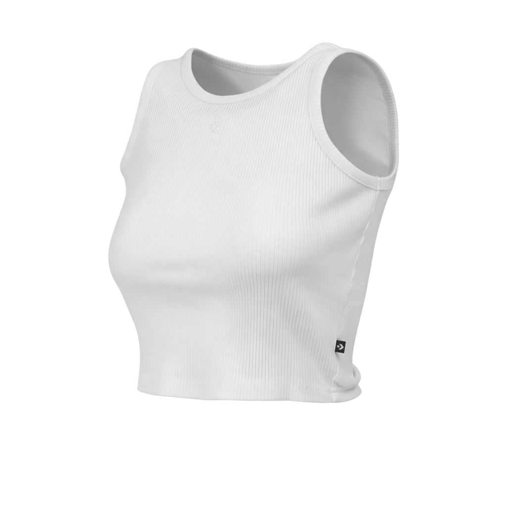Musculosa Corta Converse Ribb Mujer Blanca