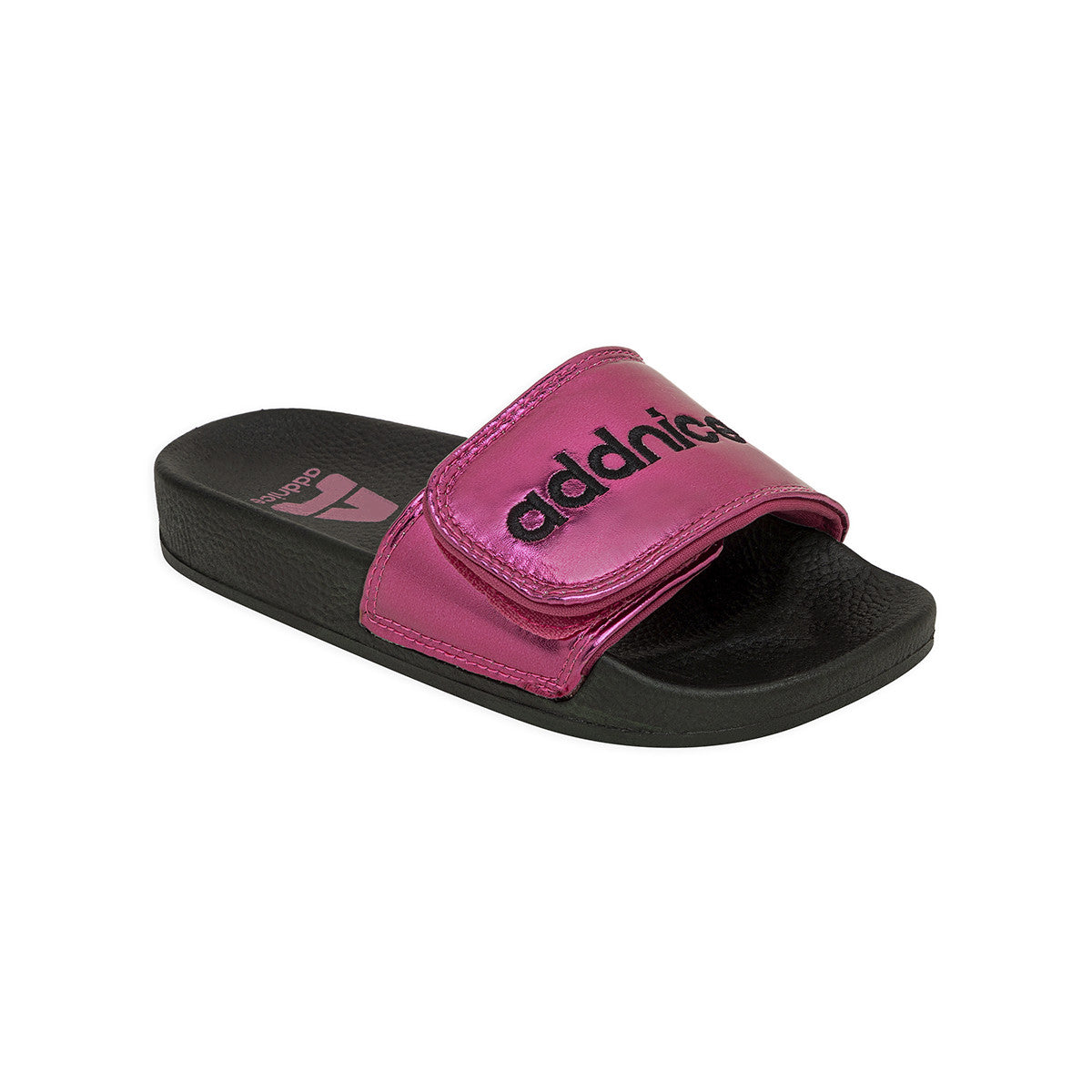 Ojotas Addnice Positano Con Velcro Niña Fucsia