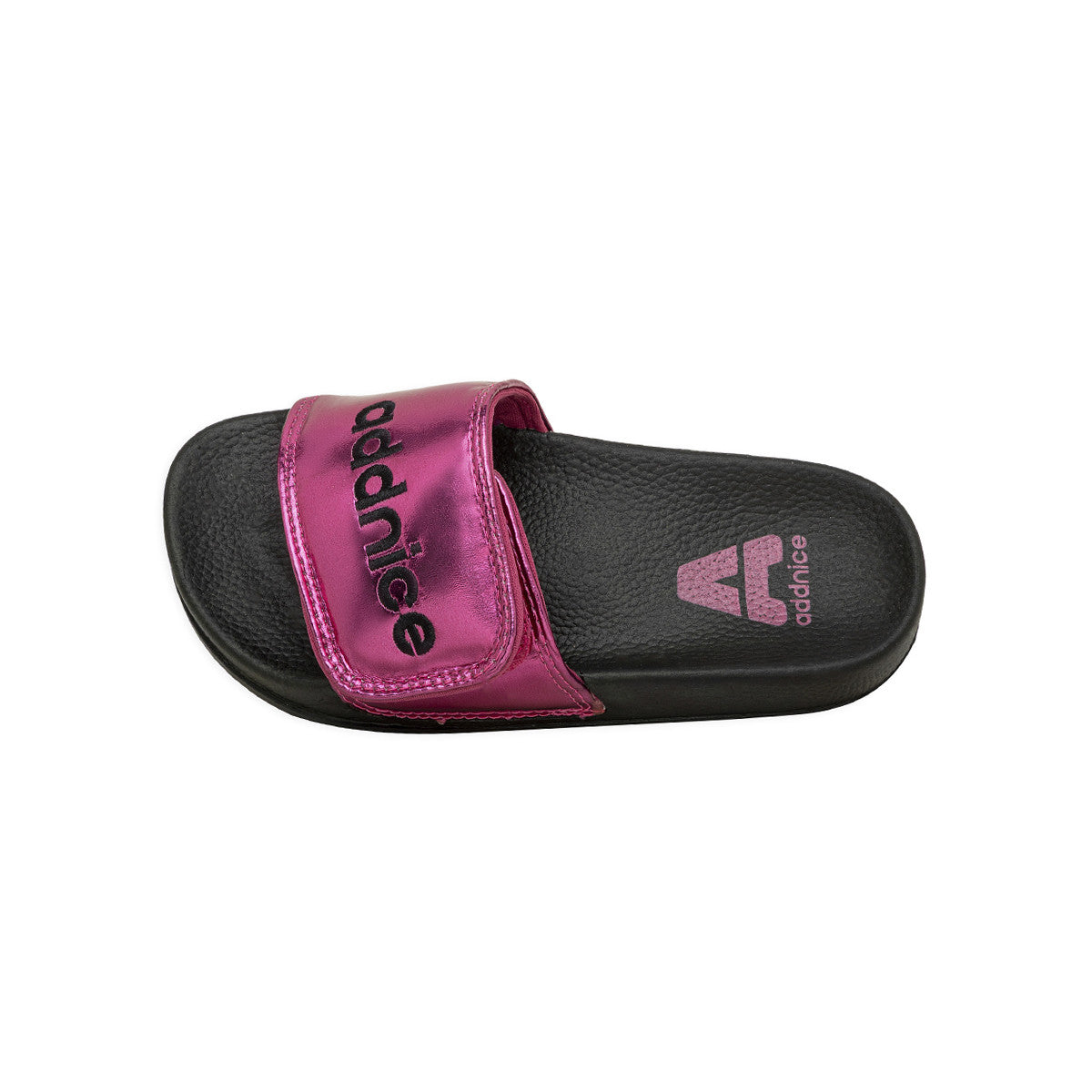 Ojotas Addnice Positano Con Velcro Niña Fucsia