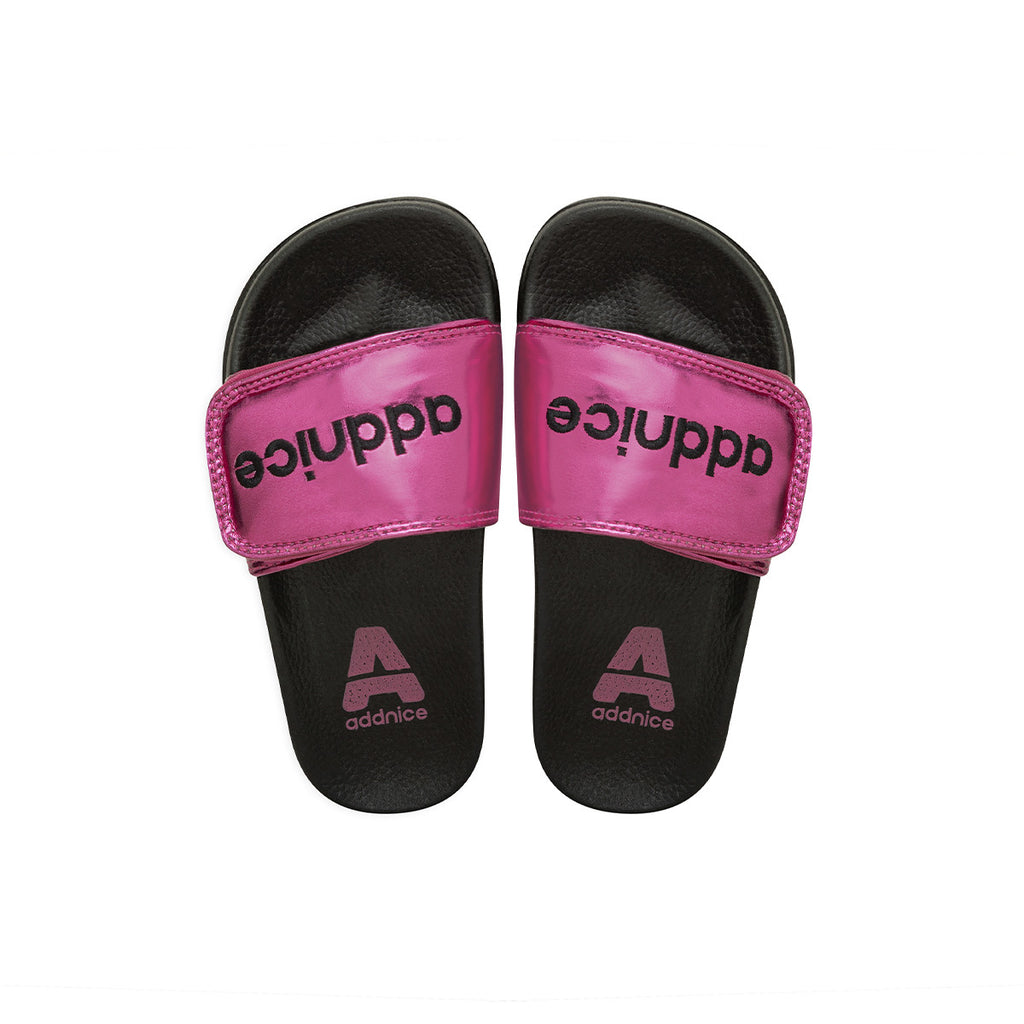 Ojotas Addnice Positano Con Velcro Niña Fucsia