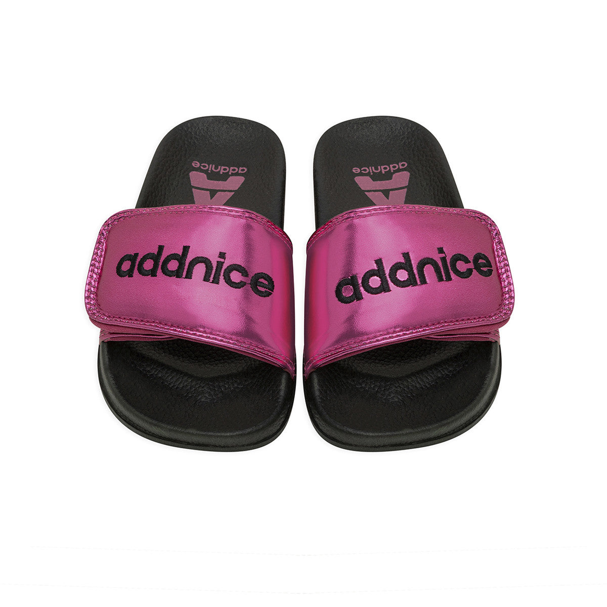 Ojotas Addnice Positano Con Velcro Niña Fucsia