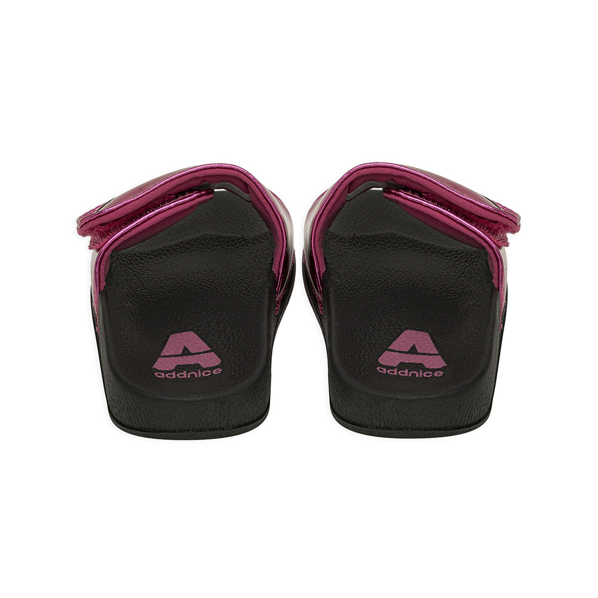 Ojotas Addnice Positano Con Velcro Niña Fucsia