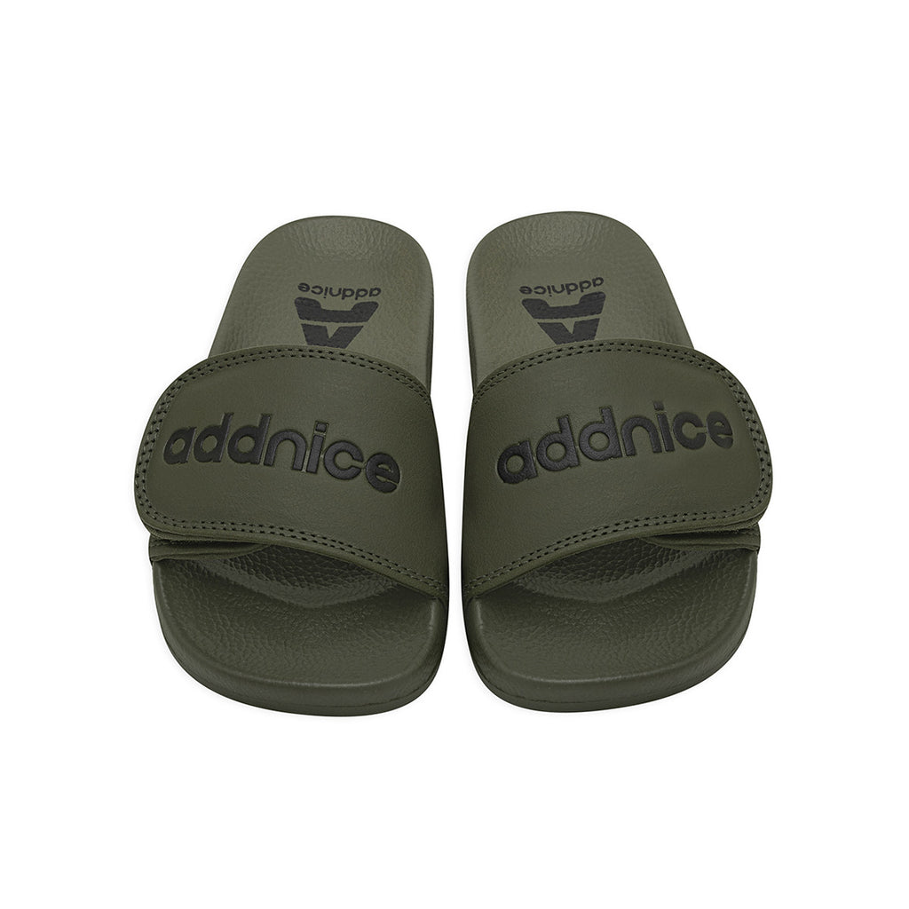 Ojotas Addnice Positano Con Velcro Niño Niña Verde