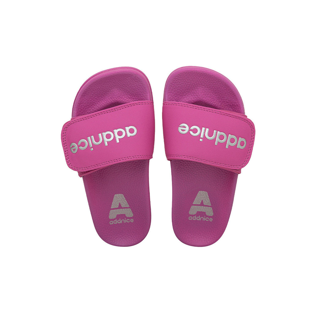Ojotas Addnice Positano Con Velcro Niña Rosa