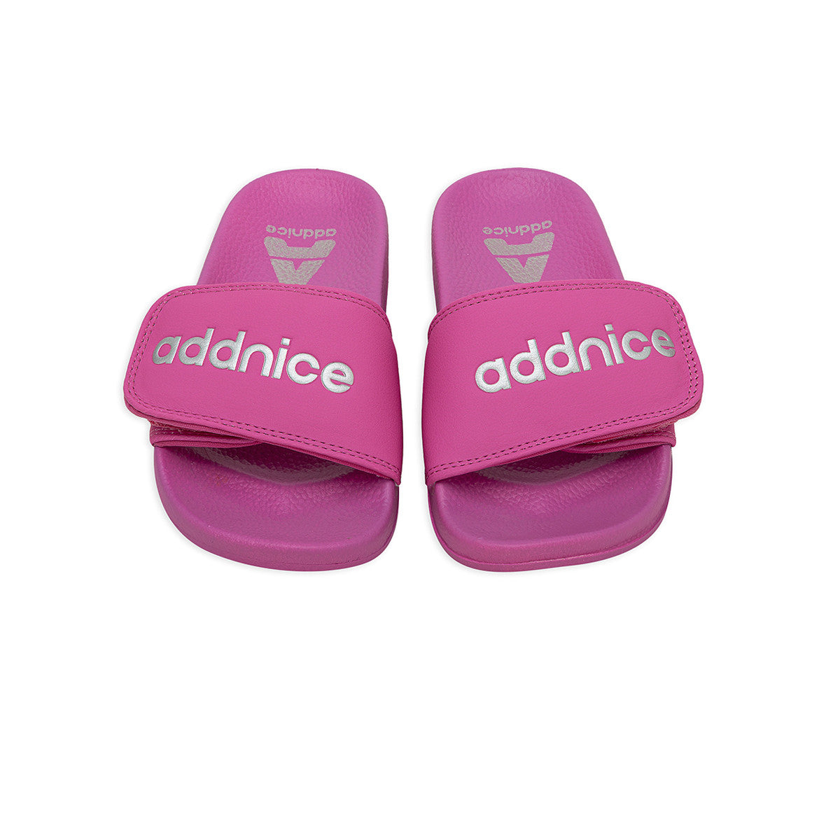 Ojotas Addnice Positano Con Velcro Niña Rosa