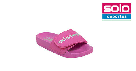 Ojotas Addnice Positano Con Velcro Niña Rosa