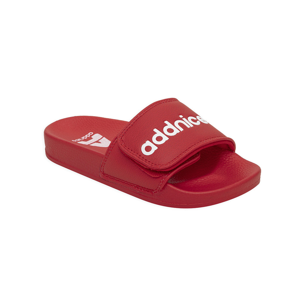 Ojotas Addnice Positano Con Velcro Niño Niña Rojo