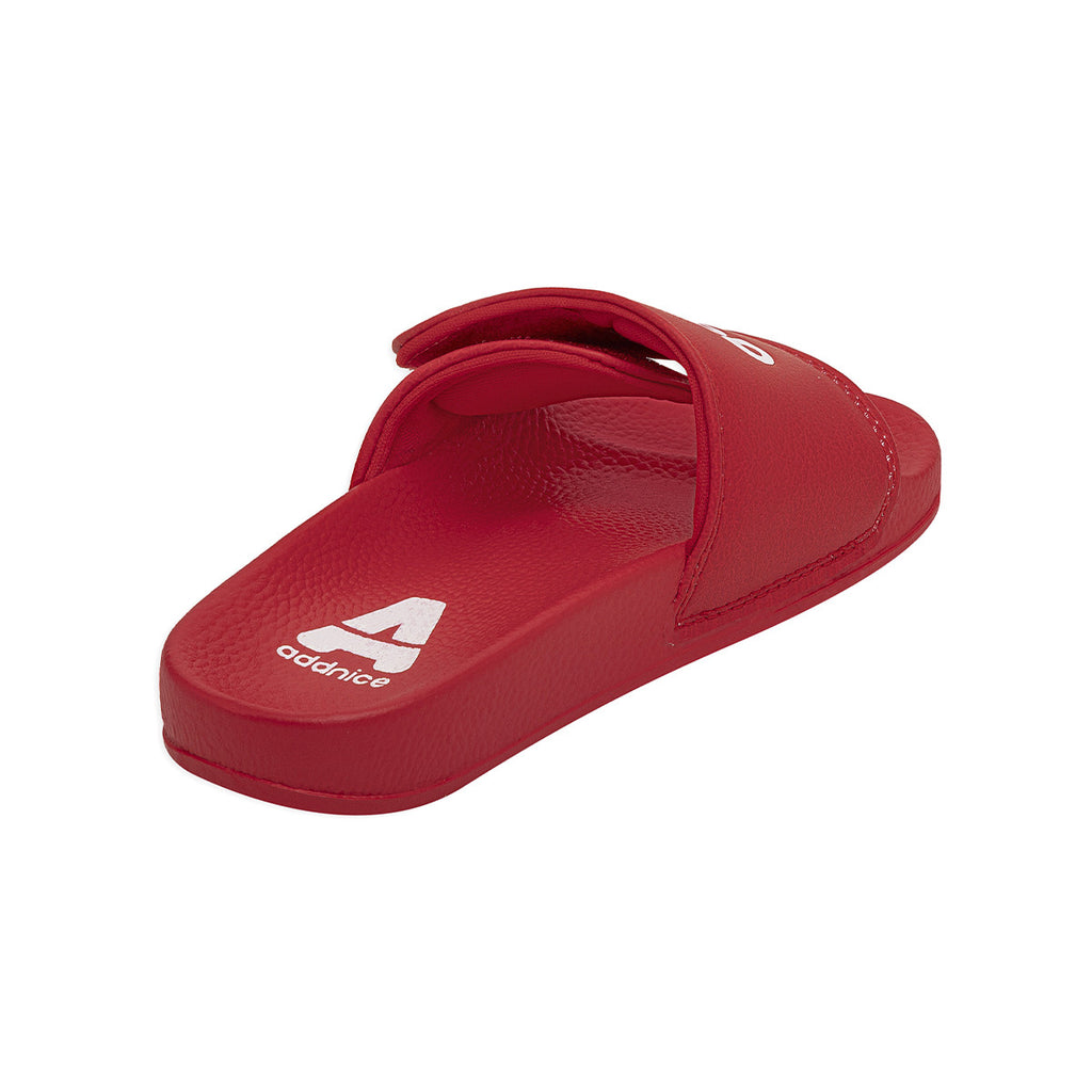Ojotas Addnice Positano Con Velcro Niño Niña Rojo