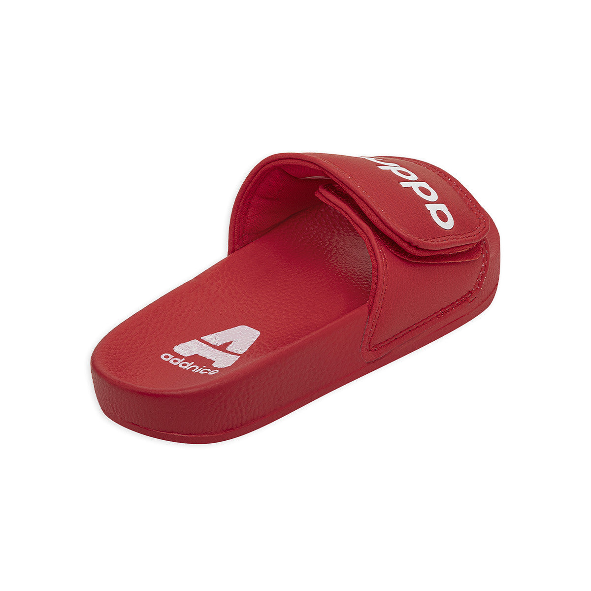 Ojotas Addnice Positano Con Velcro Niño Niña Rojo