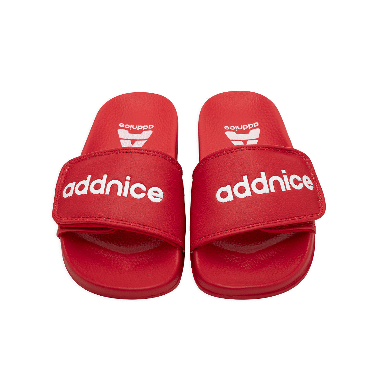 Ojotas Addnice Positano Con Velcro Niño Niña Rojo