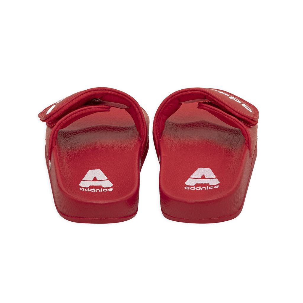 Ojotas Addnice Positano Con Velcro Niño Niña Rojo