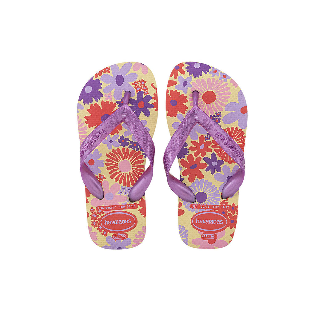 Ojotas Havaianas Flores Niña Violeta