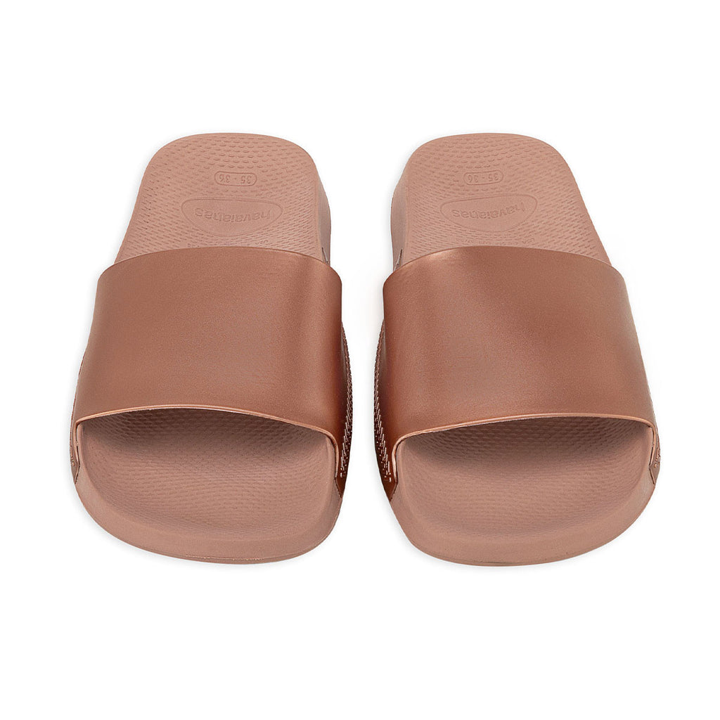 Ojotas Havaianas Slide Classic Metallic Mujer Rosa
