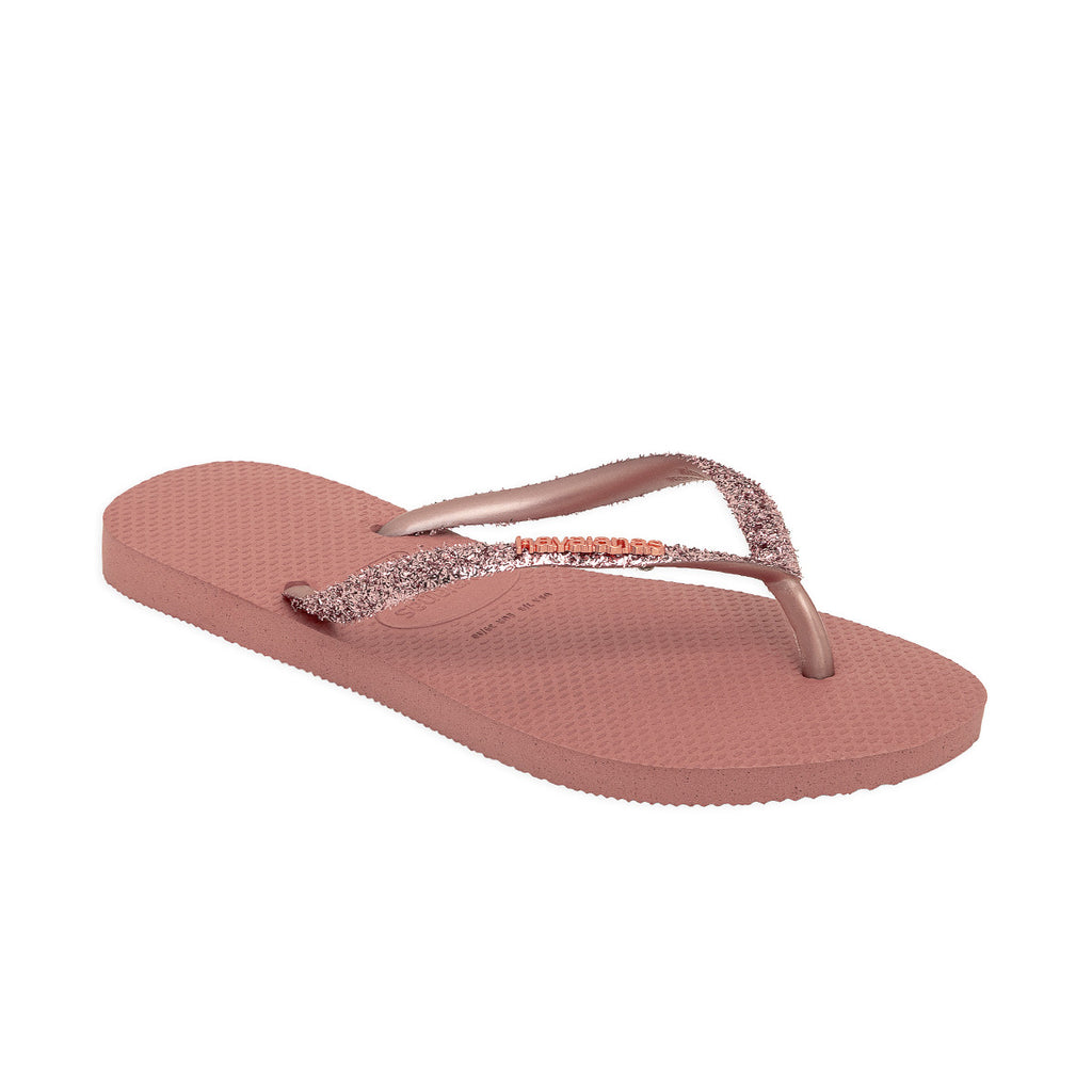 Ojotas Havaianas Slim Glitter II Mujer Coral