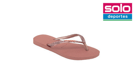 Ojotas Havaianas Slim Glitter II Mujer Coral