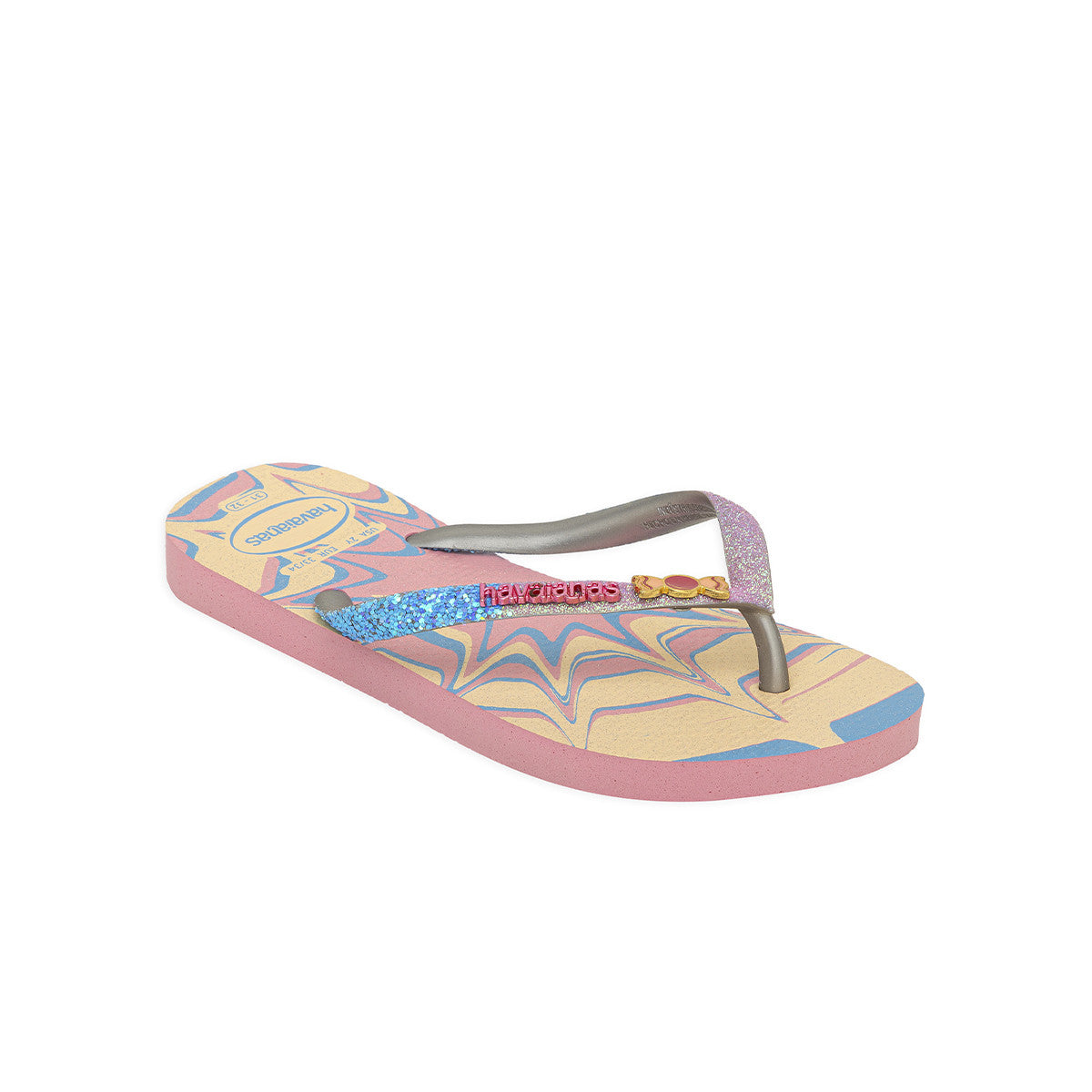 Ojotas Havaianas Slim Glitter II Niña Rosa