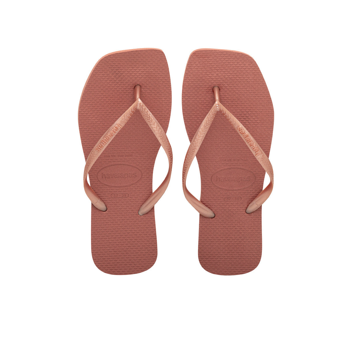 Ojotas Havaianas Slim Square Mujer Coral