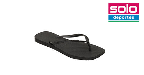 Ojotas Havaianas Slim Square Mujer Negra