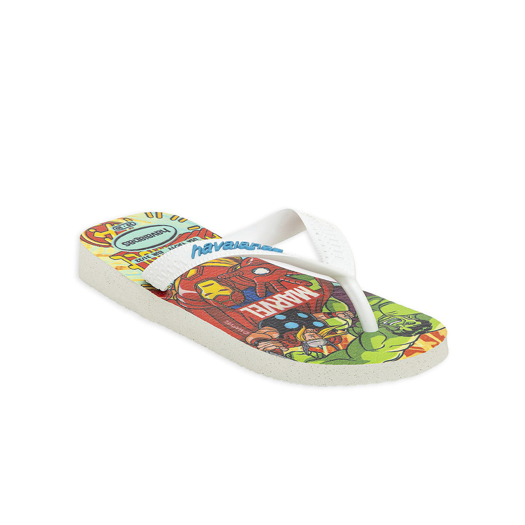 Ojotas Havaianas Top Marvel Niño Niña Blanca