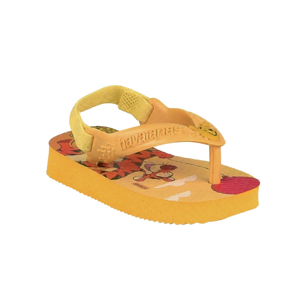 Ojotas Havaianas X Winnie the Pooh y Tigger Bebe Amarilla