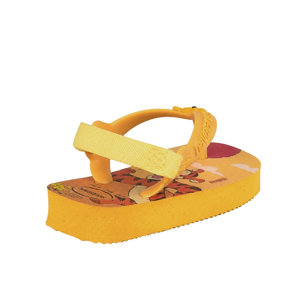 Ojotas Havaianas X Winnie the Pooh y Tigger Bebe Amarilla