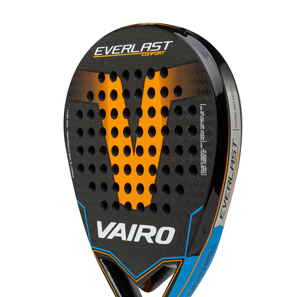 Paleta De Padel Vairo Everlast Confort Negra