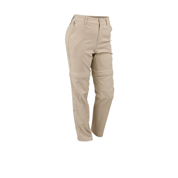 Pantalon Convertible Columbia De Trail Running Leslie Mujer Beige