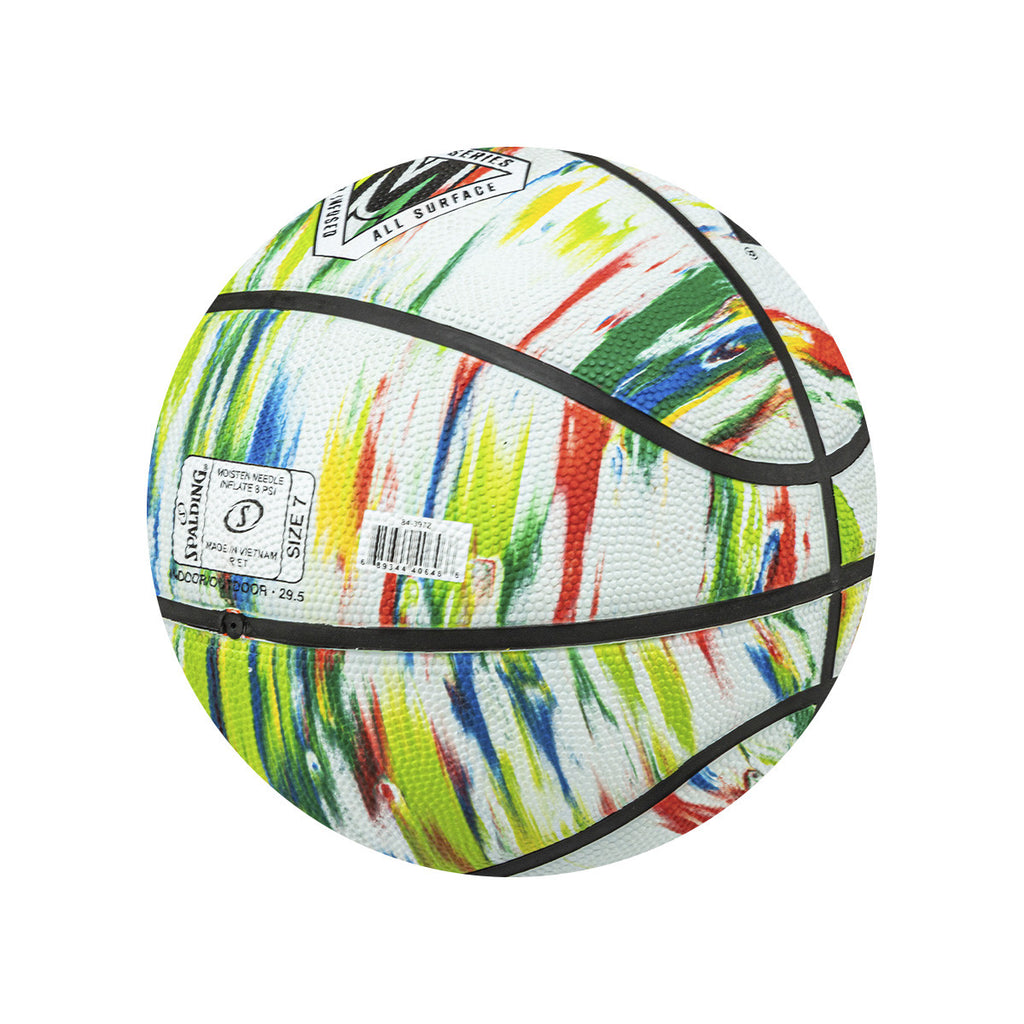 Pelota De Basquet Spalding Marble Series Numero 7 Blanca