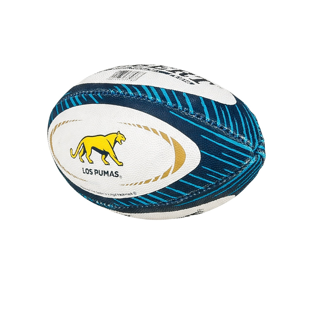 Pelota De Rugby Gilbert Los Puma UAR Mini Blanca