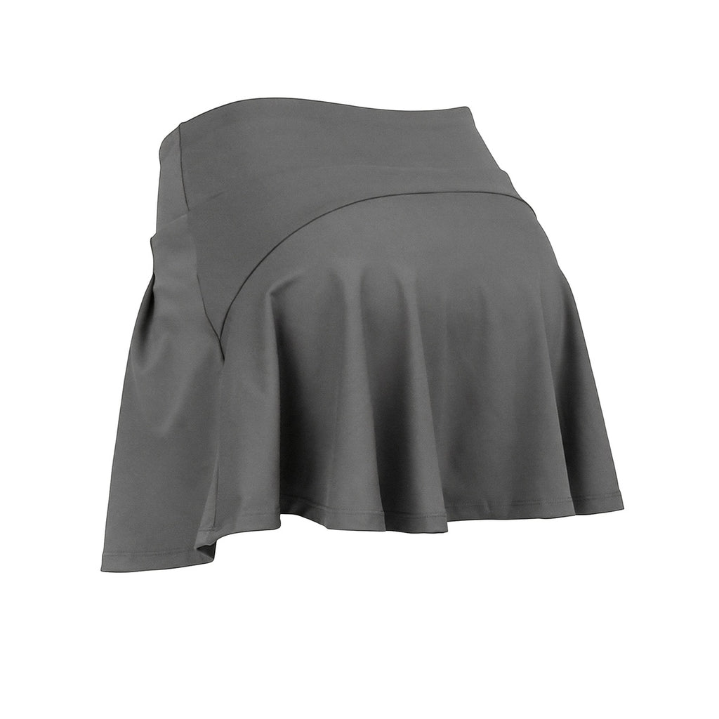 Pollera Con Calza De Yoga Mujer Gris
