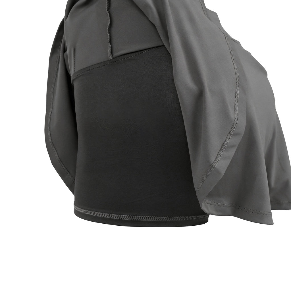 Pollera Con Calza De Yoga Mujer Gris