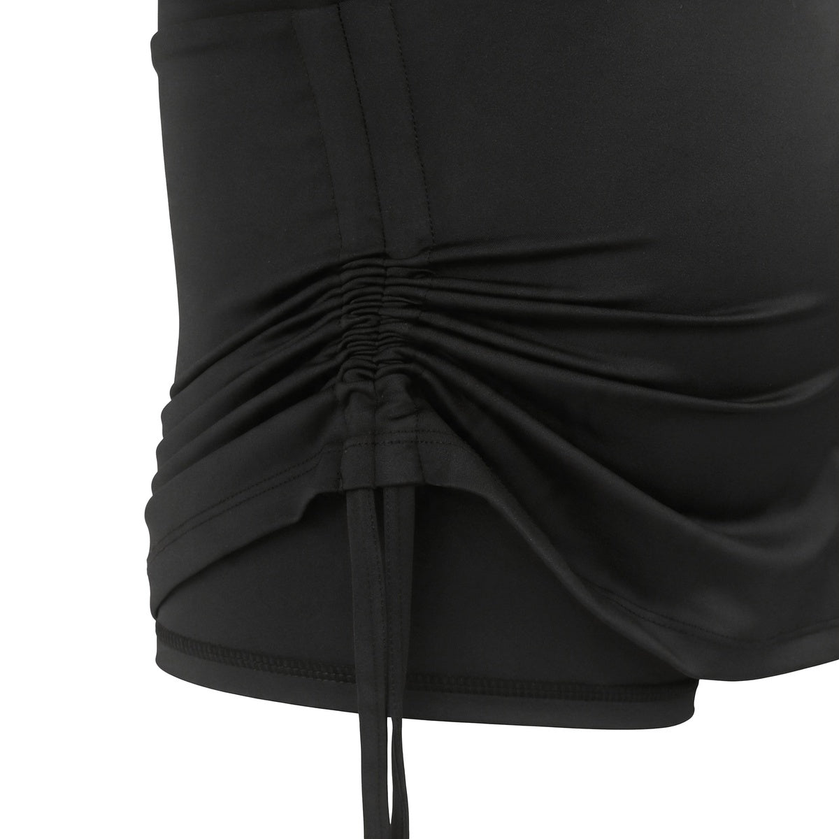 Pollera Con Calza De Yoga Mujer Negra
