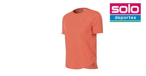 Remera Asics De Running Road Sleeve Top Mujer Coral
