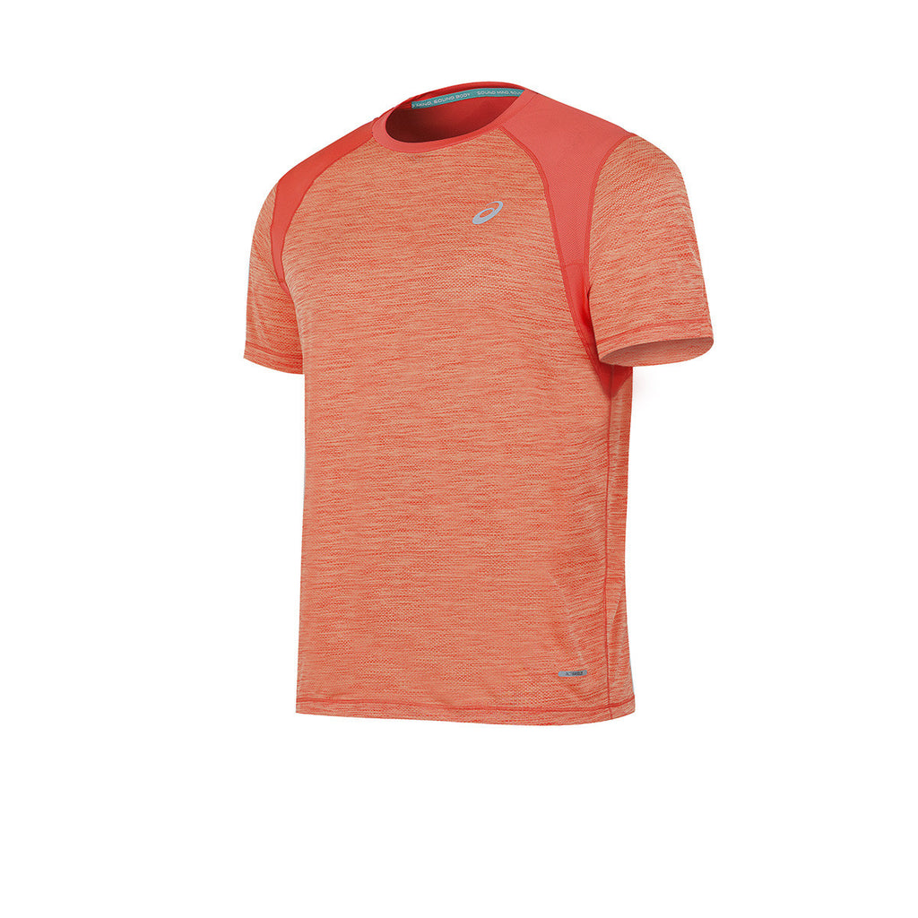Remera Asics De Running Road SS Top Salmon
