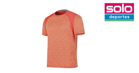 Remera Asics De Running Road SS Top Salmon