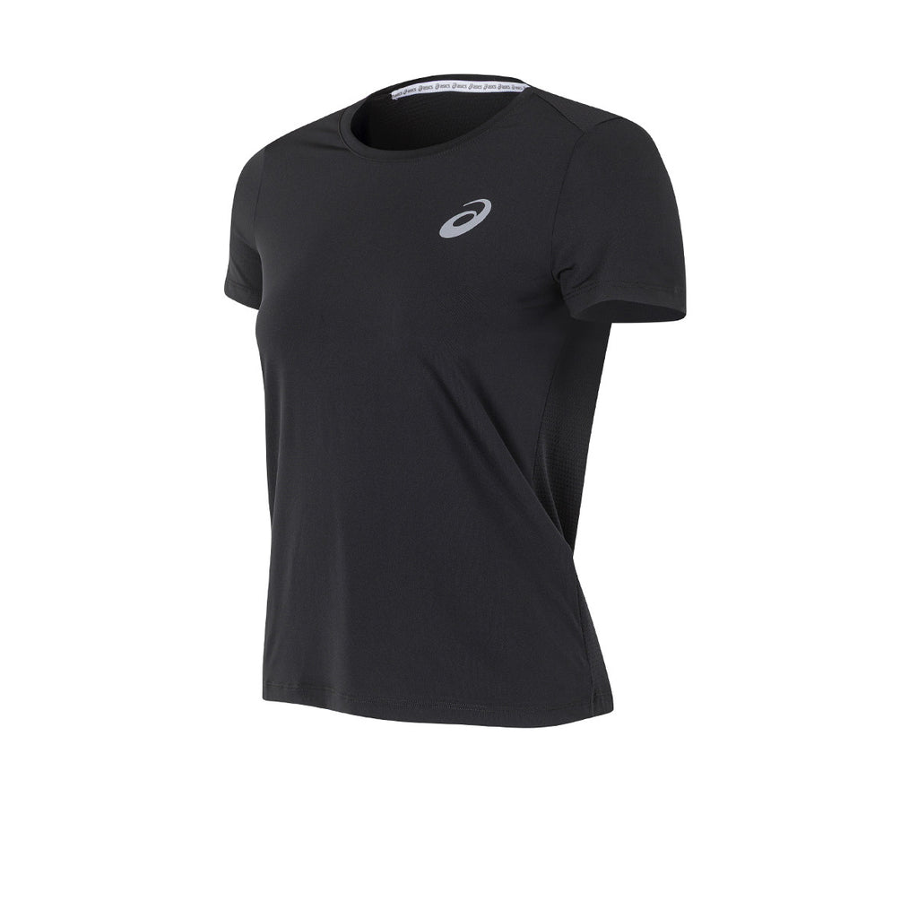 Remera Asics De Running Solid Mesh Mujer Negra