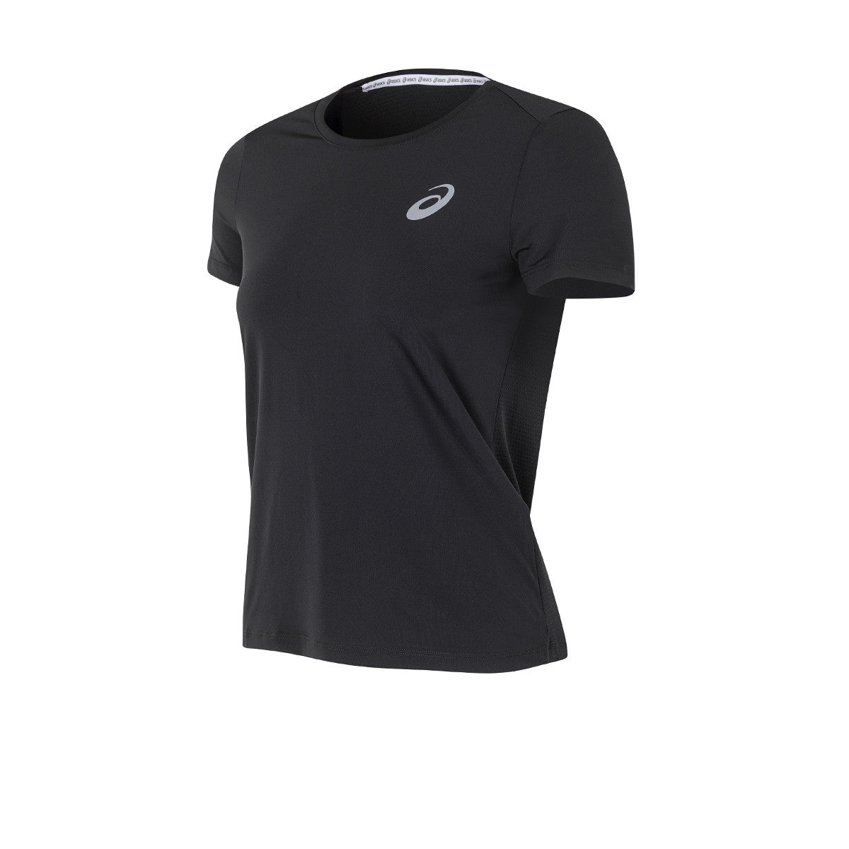Remera Asics De Running Solid Mesh Mujer Negra