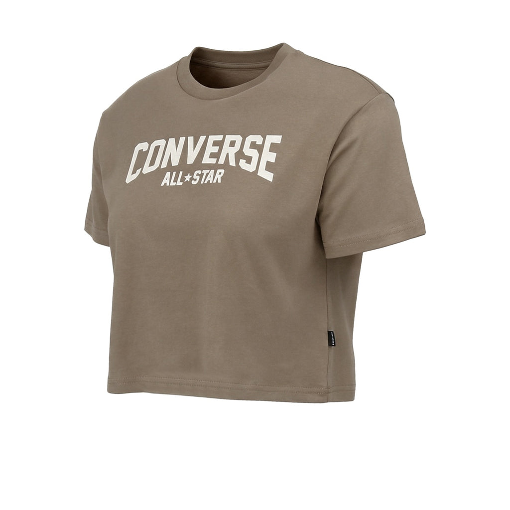 Remera Corta Converse Retro All Star Mujer Beige