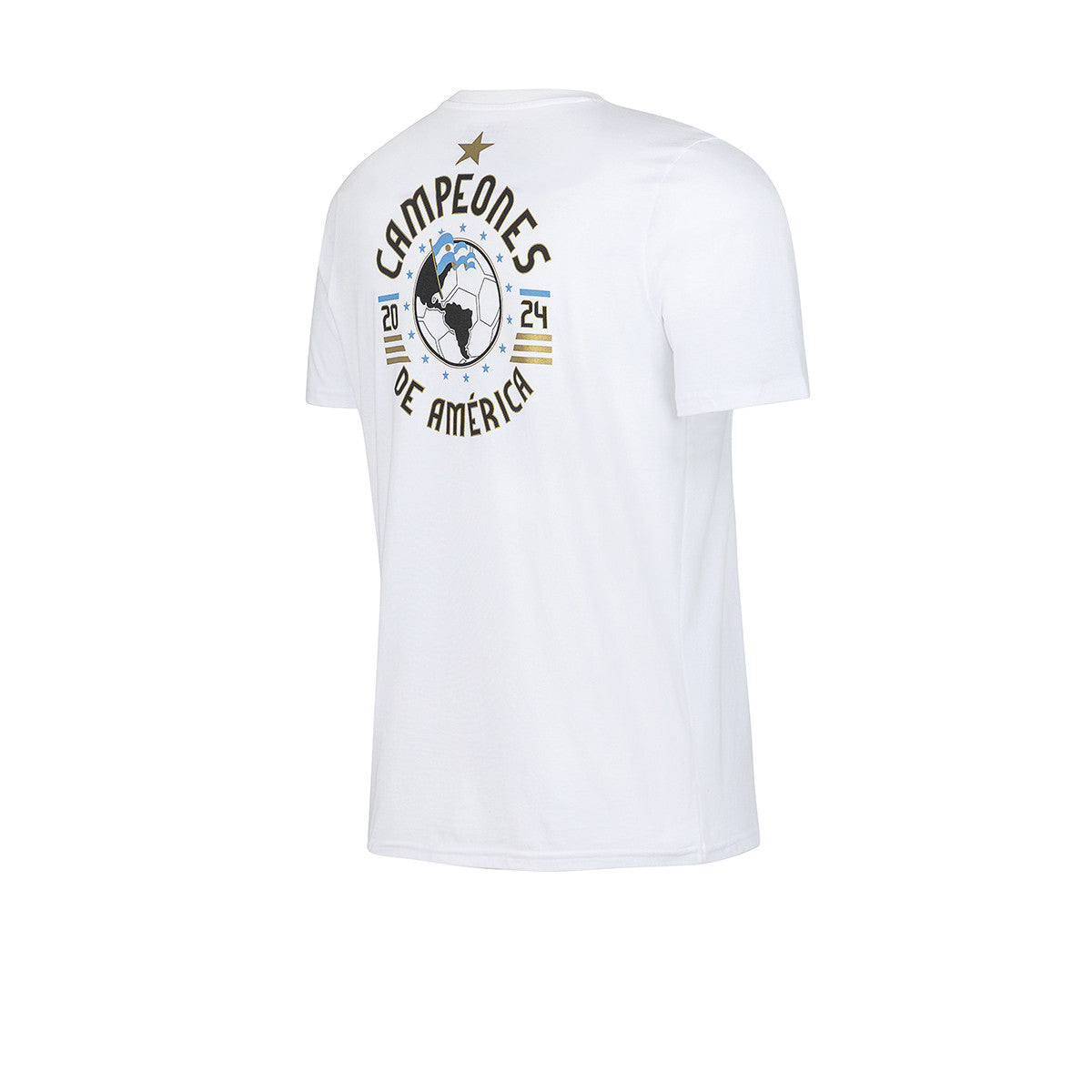 Remera De Argentina Campeon De America 2024 Adidas Blanca