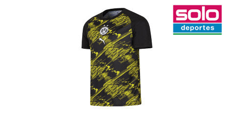 Remera De Borussia Dortmund Puma Prematch Negra