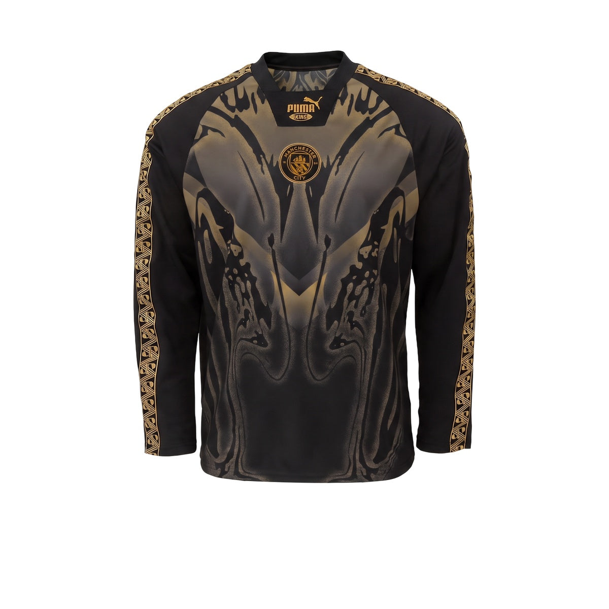 Remera De Manchester City Manga Larga Puma King Negra