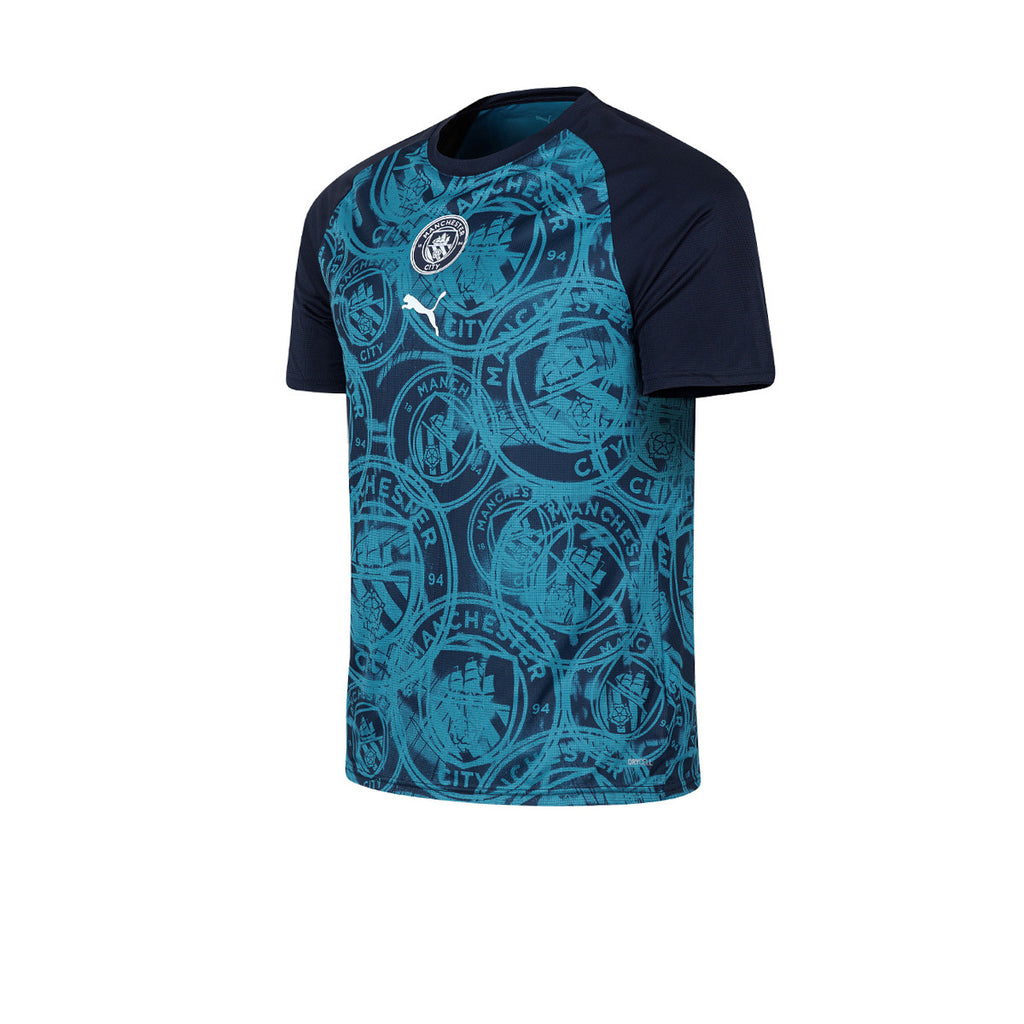 Remera De Manchester City Puma Prematch Azul