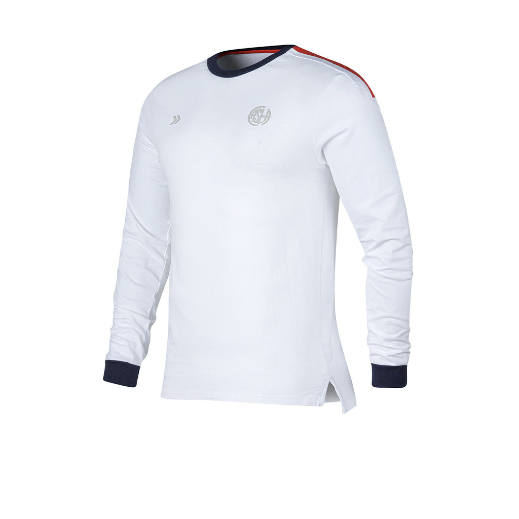 Remera De San Lorenzo Manga Larga Atomik Blanca